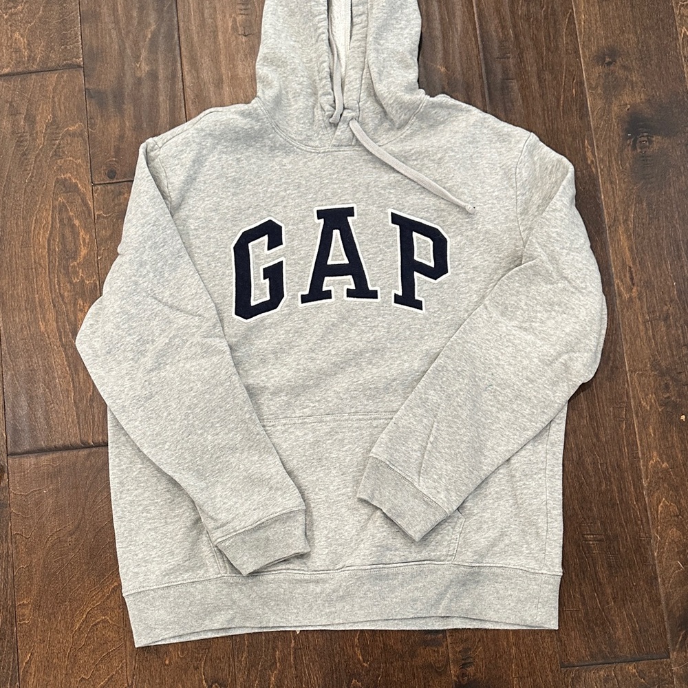 GAP Light Gray Hoodie Sweatshirt